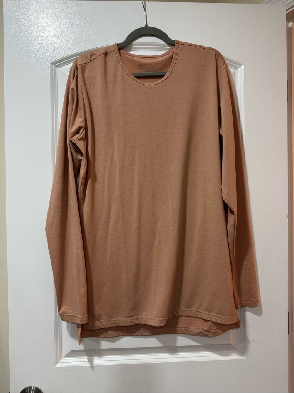 ESNTLS Men’s Nutmeg Crewneck Long Sleeve Tee